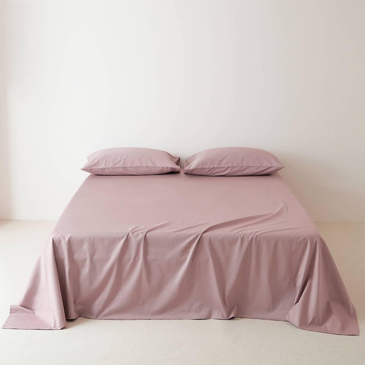 91家纺网 家纺一手货源 找家纺 （总）EH家居 2025新款全棉磨毛纯色单床单-云栖系列