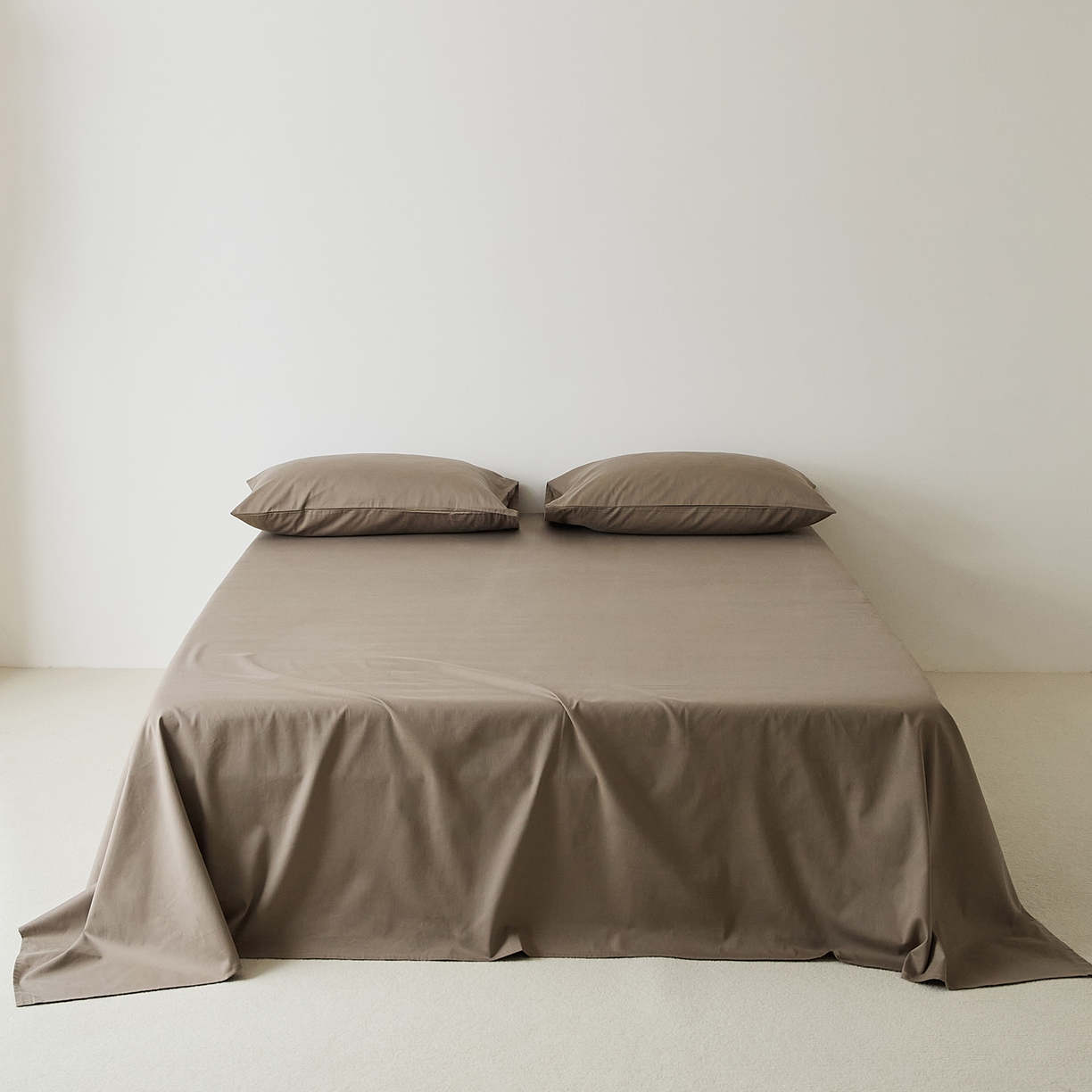 91家纺网 家纺一手货源 找家纺 （总）EH家居 2025新款全棉磨毛纯色单床单-云栖系列