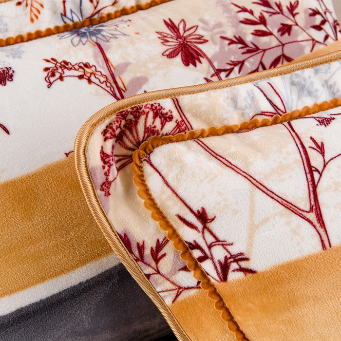 91家纺网 家纺一手货源 找家纺 羽梦2025新款8.5斤牛奶法莱绒金貂法兰绒四件套直播爆款雁南归