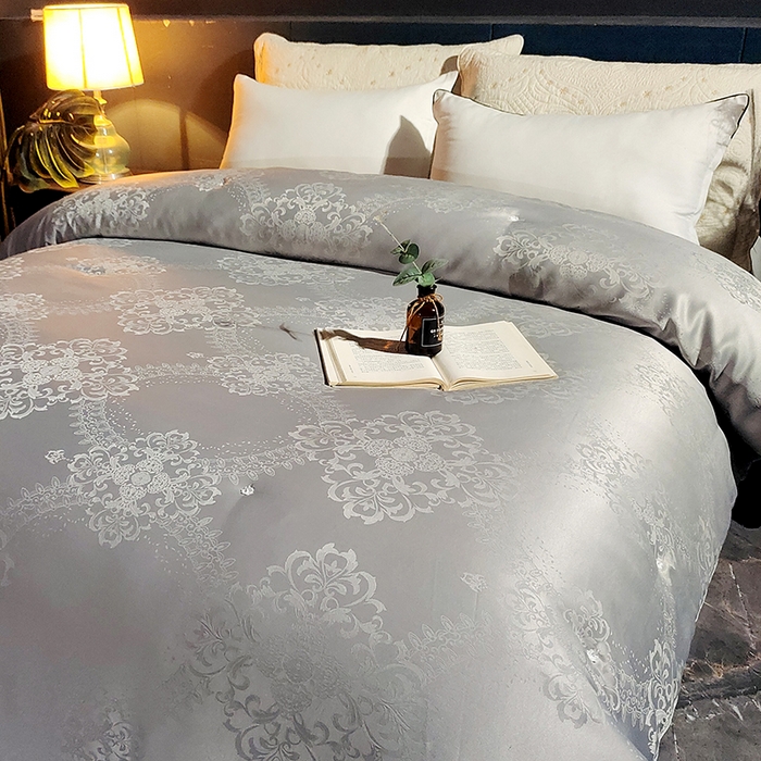 91家纺网 家纺一手货源 找家纺 金同成家纺 2025新款蚕丝被保暖被春秋冬季被子学生季婚庆拉链子母被被子被芯 自由灰