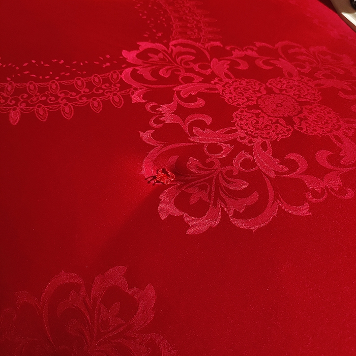 91家纺网 家纺一手货源 找家纺 金同成家纺 2025新款蚕丝被保暖被春秋冬季被子学生季婚庆拉链子母被被子被芯 中国红