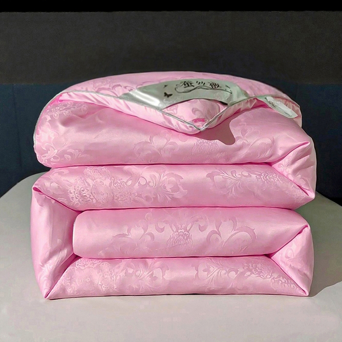 金同成家纺 2025新款蚕丝被保暖被春秋冬季被子学生季婚庆拉链子母被被子被芯 如意粉