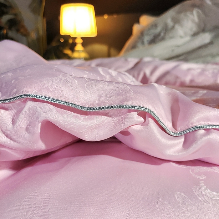 91家纺网 家纺一手货源 找家纺 金同成家纺 2025新款蚕丝被保暖被春秋冬季被子学生季婚庆拉链子母被被子被芯 如意粉