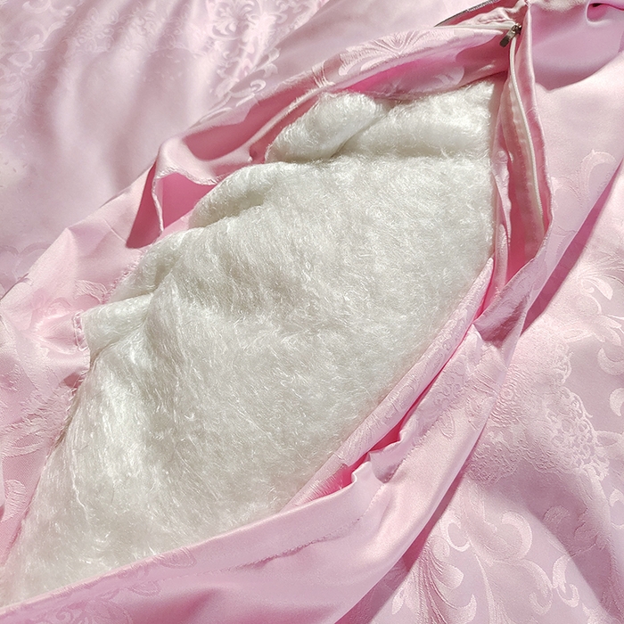 91家纺网 家纺一手货源 找家纺 金同成家纺 2025新款蚕丝被保暖被春秋冬季被子学生季婚庆拉链子母被被子被芯 如意粉