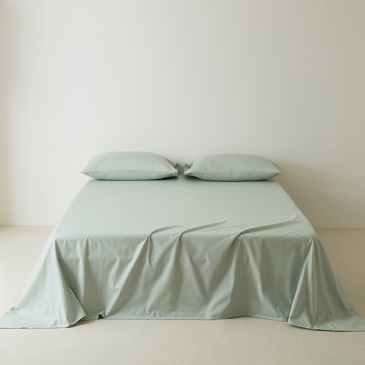 EH家居 2025新款全棉磨毛纯色单床单-云栖系列 景蓝色