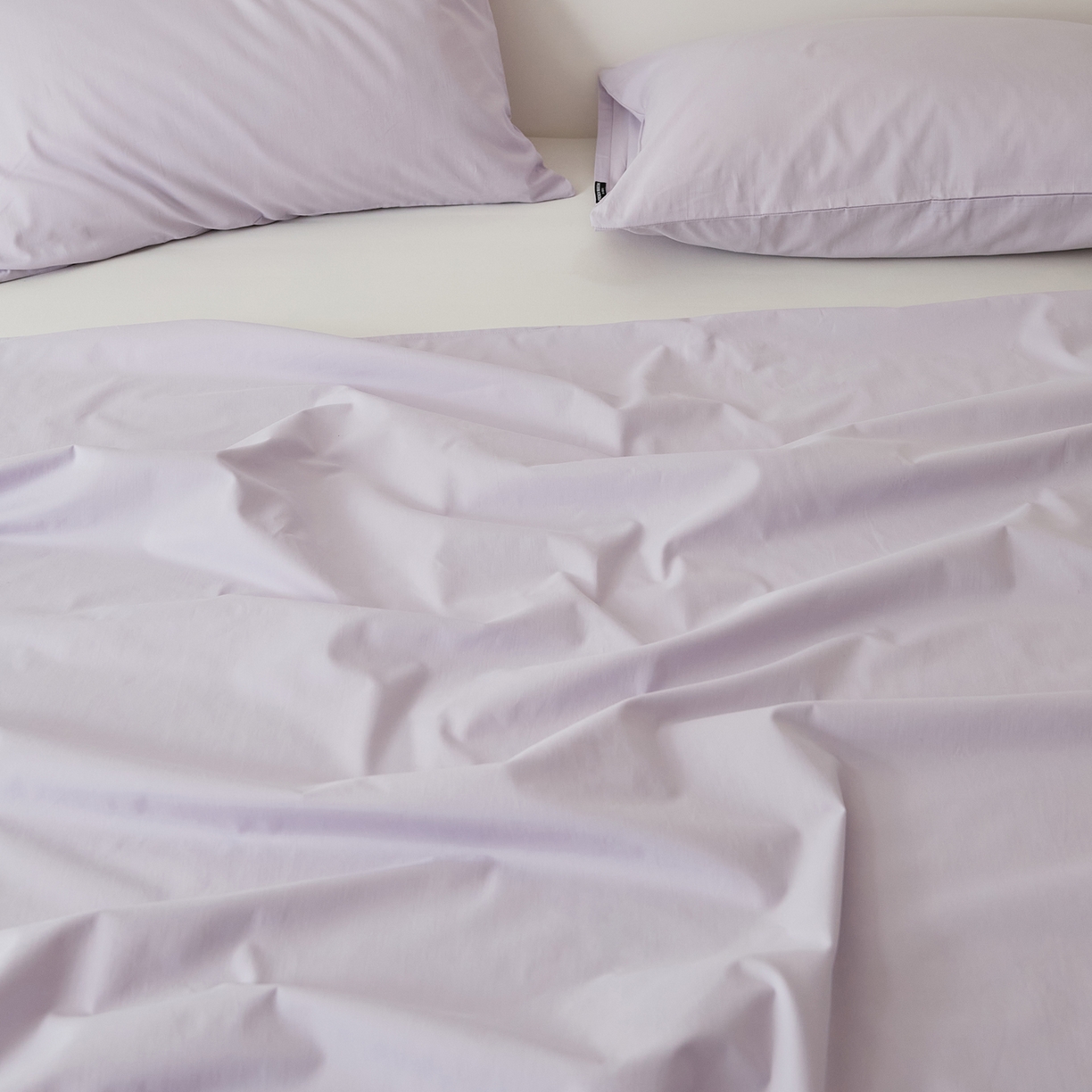 91家纺网 家纺一手货源 找家纺 EH家居 2025新款全棉磨毛纯色单床单-云栖系列 兰冰紫