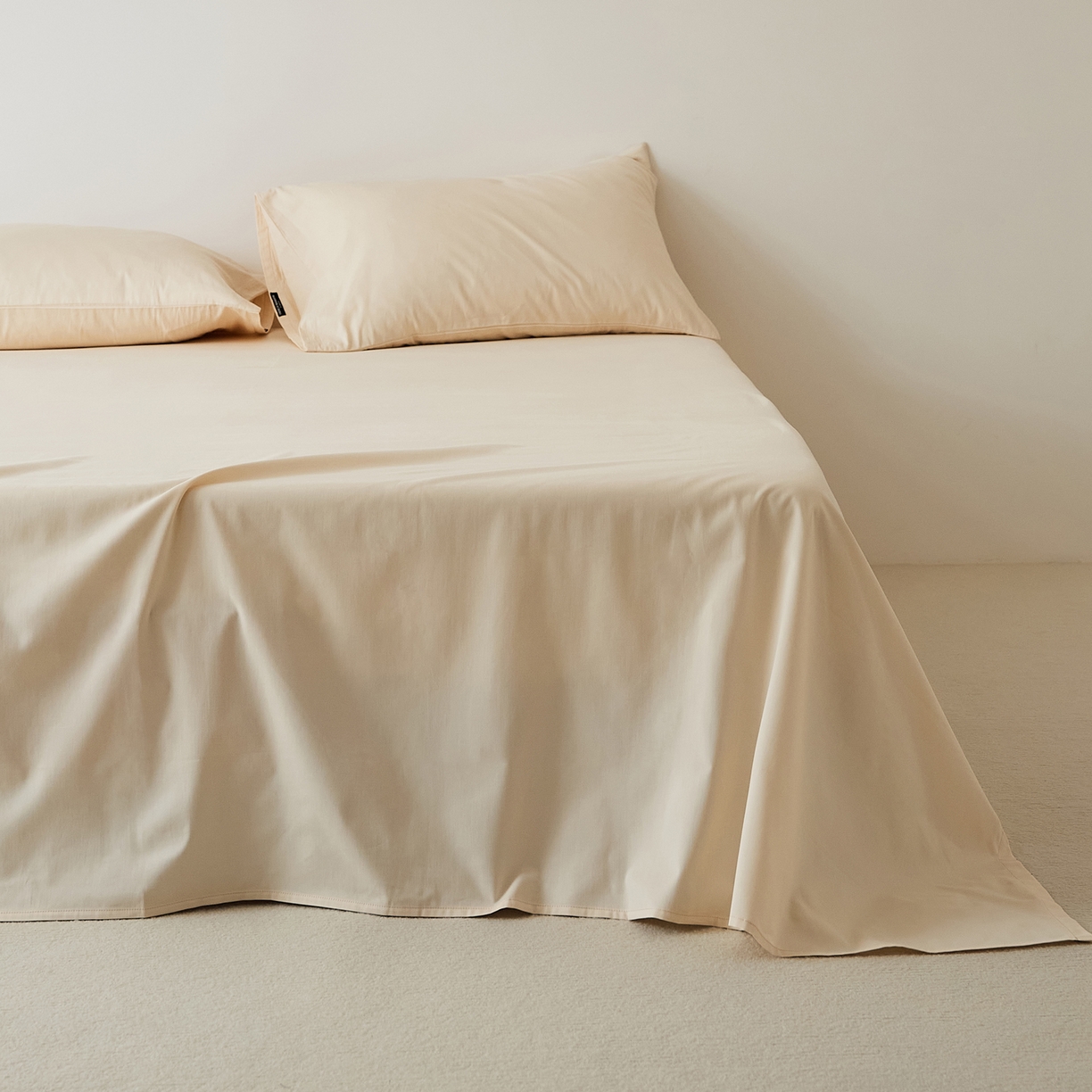 91家纺网 家纺一手货源 找家纺 EH家居 2025新款全棉磨毛纯色单床单-云栖系列 梨落