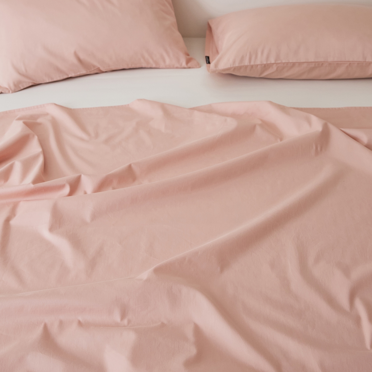 91家纺网 家纺一手货源 找家纺 EH家居 2025新款全棉磨毛纯色单床单-云栖系列 水粉