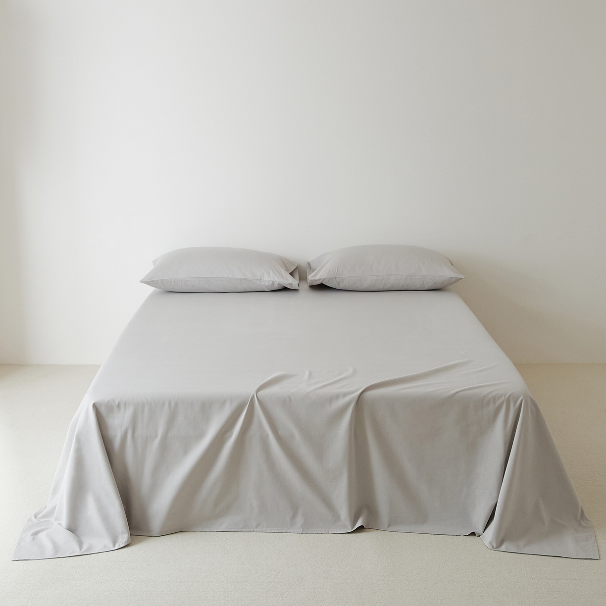 EH家居 2025新款全棉磨毛纯色单床单-云栖系列 云灰色