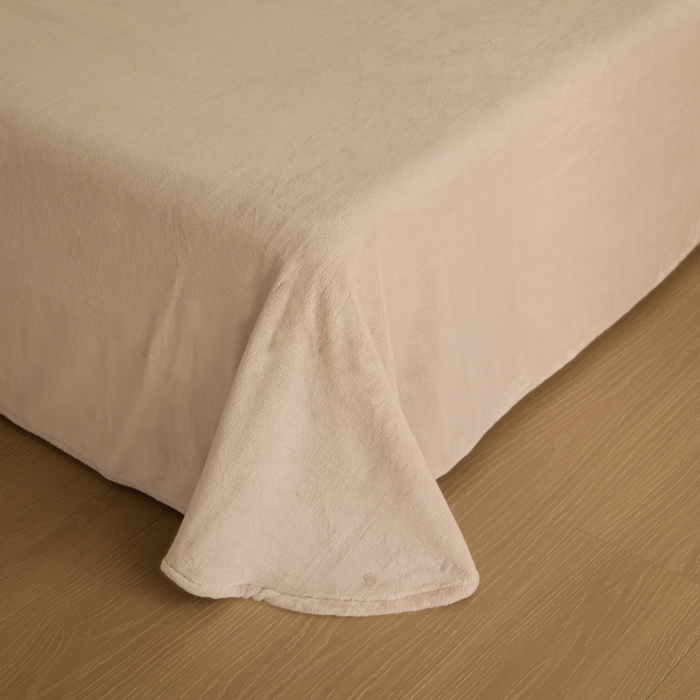 91家纺网 家纺一手货源 找家纺 羽梦家纺 2025新款260克加厚全消光糯米绒阳光绒加厚保暖四件套 糯米绒-卡其