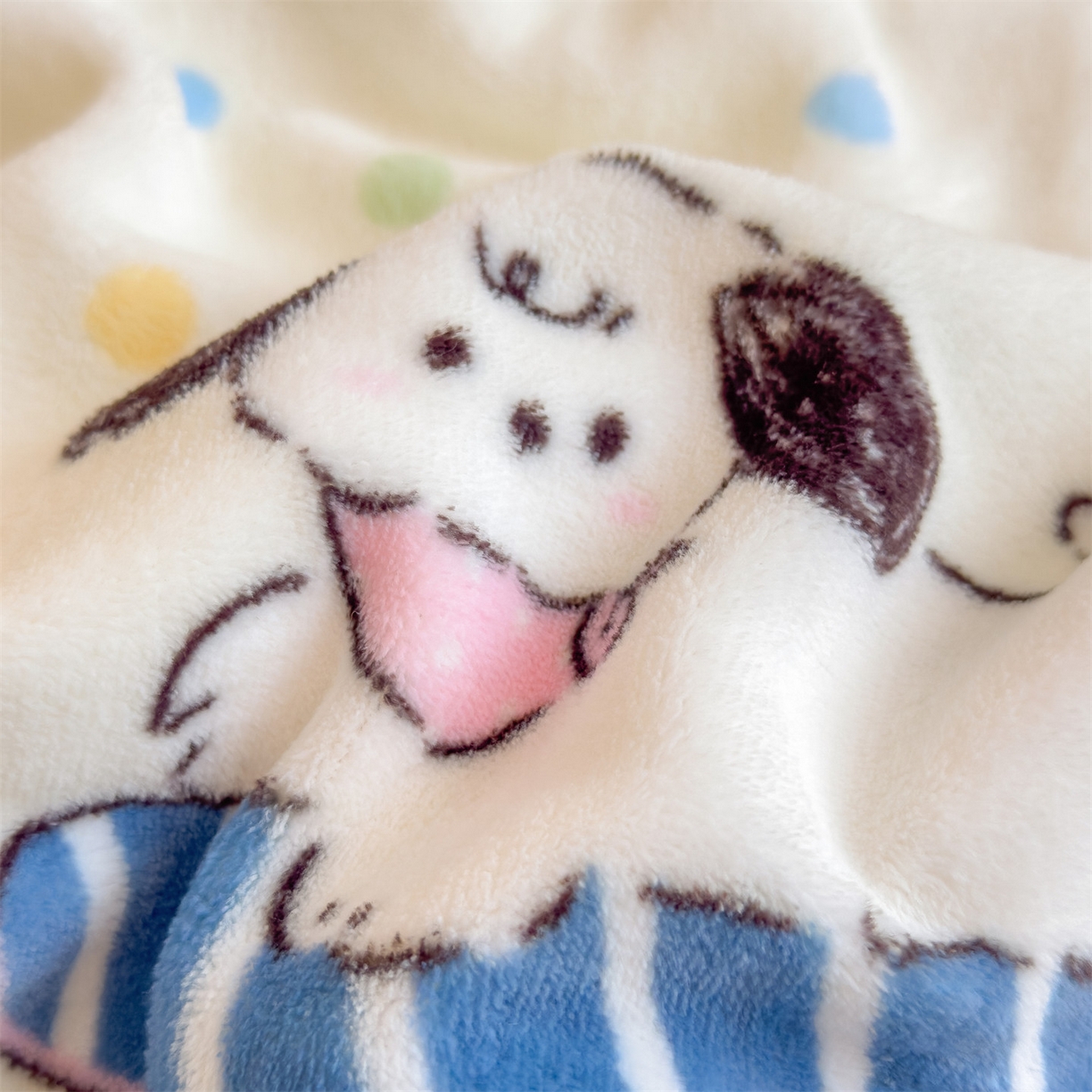 91家纺网 家纺一手货源 找家纺 丝幔家纺 2025新款A类卡通牛奶绒毛毯多功能毯 萌宠小狗