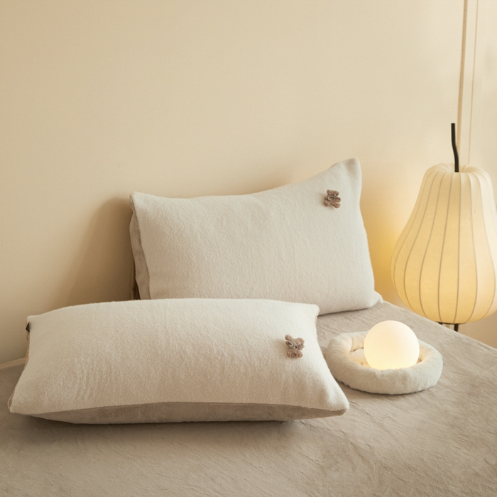 91家纺网 家纺一手货源 找家纺 羽梦家纺 2025新款260克加厚全消光糯米绒阳光绒加厚保暖四件套 糯米绒-奶白