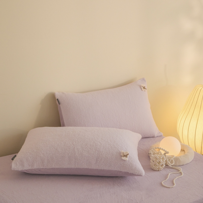 91家纺网 家纺一手货源 找家纺 羽梦家纺 2025新款260克加厚全消光糯米绒阳光绒加厚保暖四件套 糯米绒-香芋紫