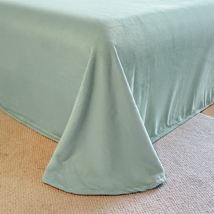 91家纺网 家纺一手货源 找家纺 羽梦家纺 2025新款260克加厚全消光云朵绒阳光绒加厚保暖四件套 棉花糖-泡芙粉