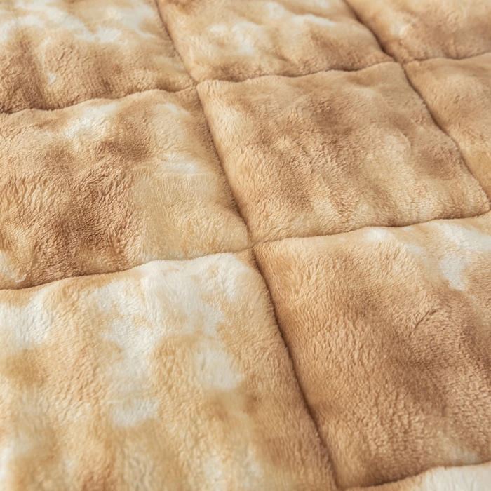 91家纺网 家纺一手货源 找家纺 正邦家纺 2025新款泡泡绒床褥床垫 渐变咖