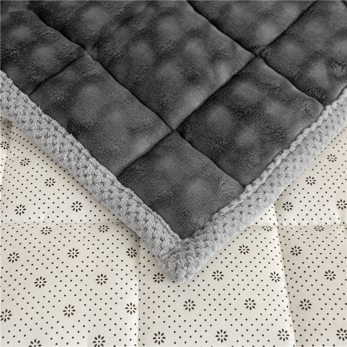 91家纺网 家纺一手货源 找家纺 正邦家纺 2025新款泡泡绒床褥床垫 深灰