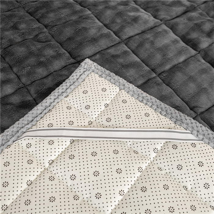 91家纺网 家纺一手货源 找家纺 正邦家纺 2025新款泡泡绒床褥床垫 深灰