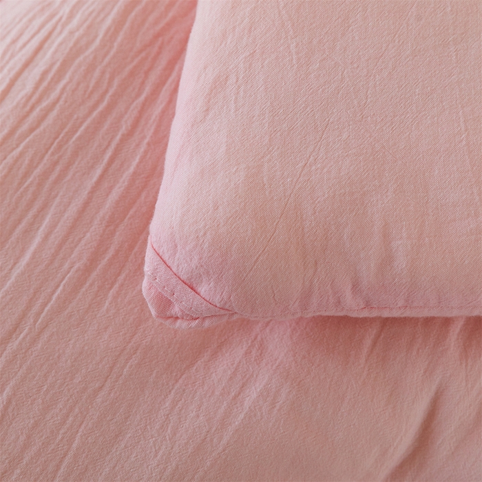 91家纺网 家纺一手货源 找家纺 天瑜家纺 2025新款全棉纯棉纱布大豆被被子被芯 粉色