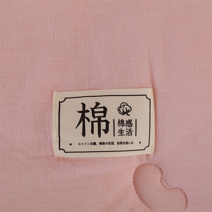 91家纺网 家纺一手货源 找家纺 天瑜家纺 2025新款全棉纯棉纱布大豆被被子被芯 粉色