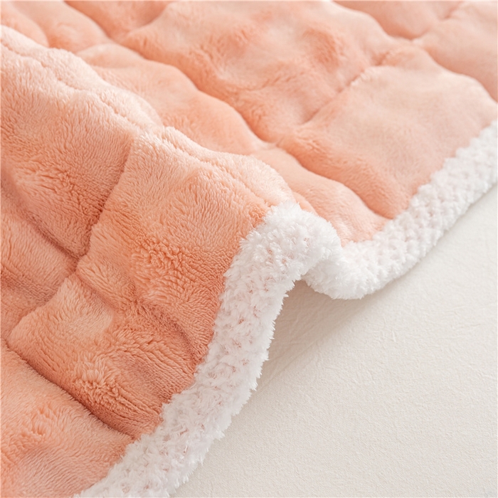 91家纺网 家纺一手货源 找家纺 正邦家纺 2025新款泡泡绒床褥床垫 玉粉