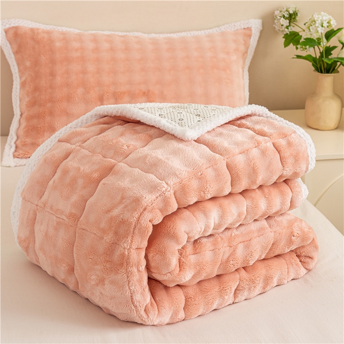 91家纺网 家纺一手货源 找家纺 正邦家纺 2025新款泡泡绒床褥床垫 玉粉