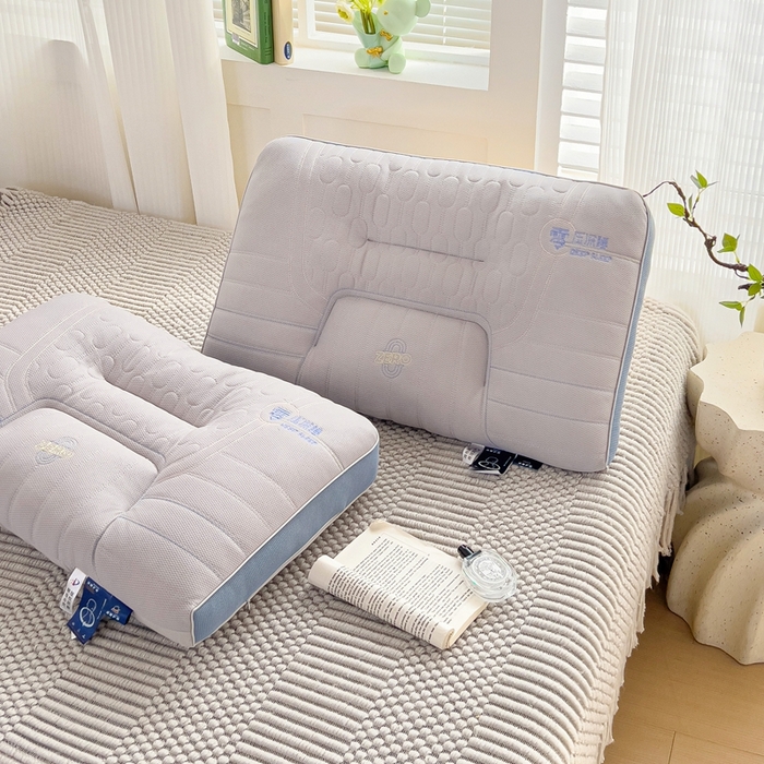 91家纺网 家纺一手货源 找家纺 晚儿 2025新款亲肤舒适零压深睡助眠枕枕头枕芯 雾屿灰