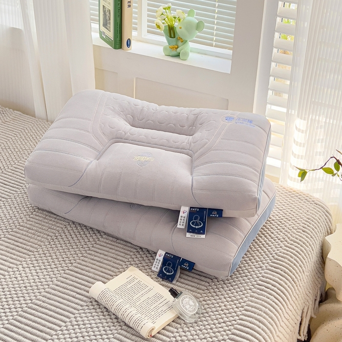 91家纺网 家纺一手货源 找家纺 晚儿 2025新款亲肤舒适零压深睡助眠枕枕头枕芯 雾屿灰