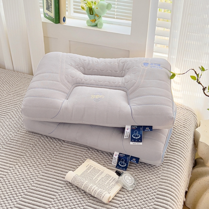 91家纺网 家纺一手货源 找家纺 晚儿 2025新款亲肤舒适零压深睡助眠枕枕头枕芯 雾屿灰