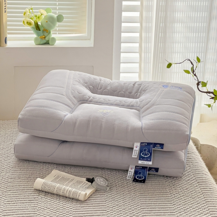 91家纺网 家纺一手货源 找家纺 晚儿 2025新款亲肤舒适零压深睡助眠枕枕头枕芯 雾屿灰