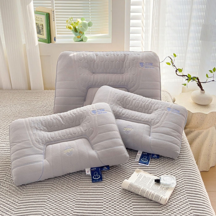 91家纺网 家纺一手货源 找家纺 晚儿 2025新款亲肤舒适零压深睡助眠枕枕头枕芯 雾屿灰