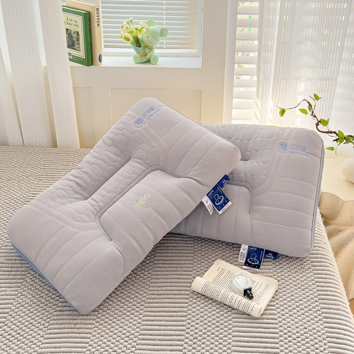 91家纺网 家纺一手货源 找家纺 晚儿 2025新款亲肤舒适零压深睡助眠枕枕头枕芯 雾屿灰