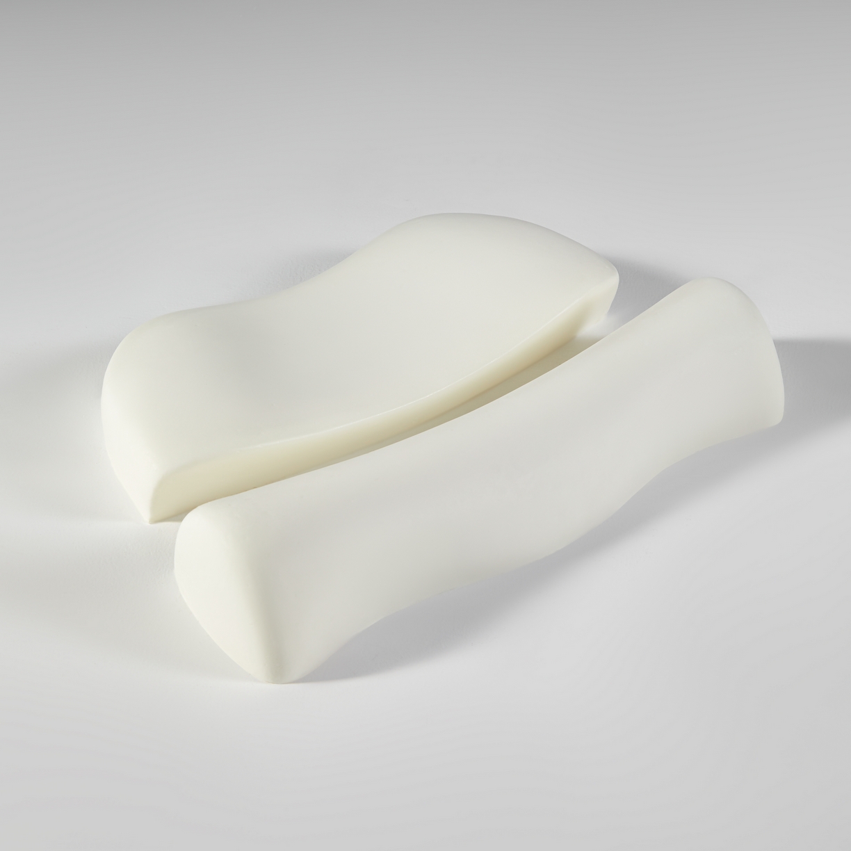 91家纺网 家纺一手货源 找家纺 芯链 2025新款深睡零压慢回弹牵引二合一牵引组合枕头 灰白色