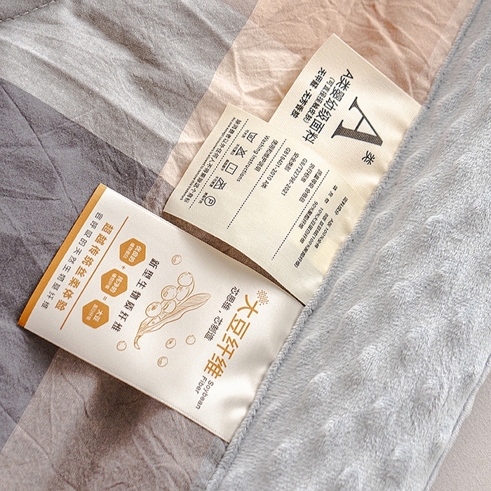 91家纺网 家纺一手货源 找家纺 天瑜家纺 2025新款全棉纯棉色织水洗棉手包豆豆被大豆被被子被芯 洛伊灰咖大格