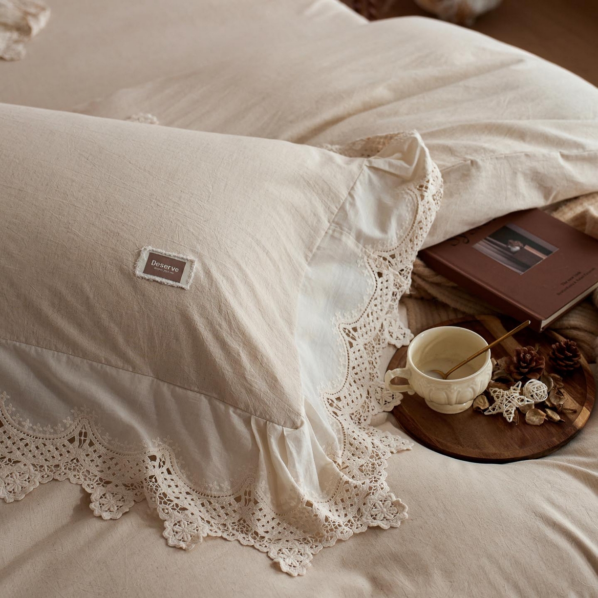 91家纺网 家纺一手货源 找家纺 （总）涵宸家纺 2025新款A类棉麻四件套-柔境