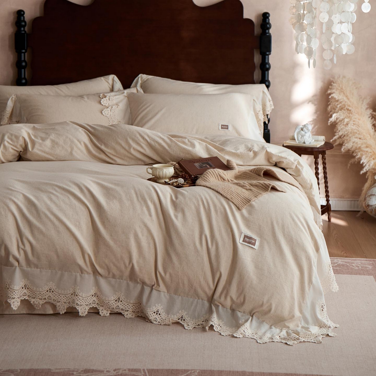 91家纺网 家纺一手货源 找家纺 （总）涵宸家纺 2025新款A类棉麻四件套-柔境