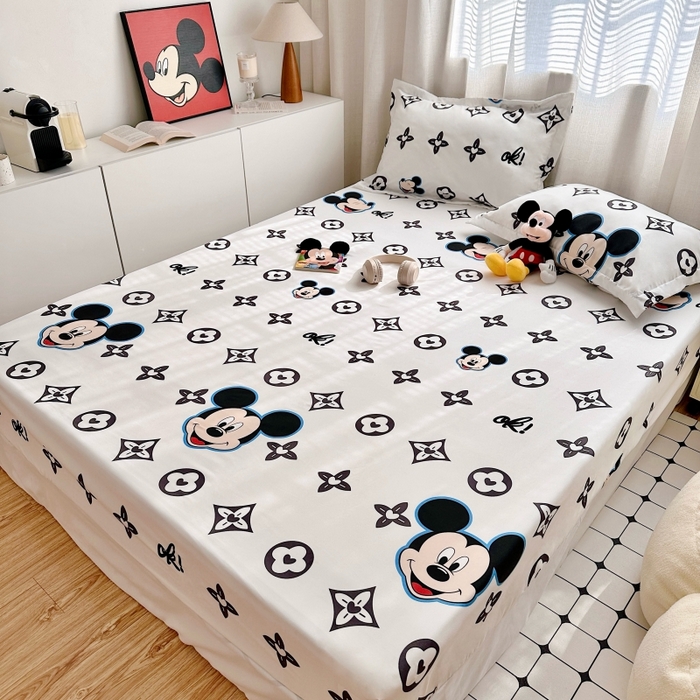 91家纺网 家纺一手货源 找家纺 （总）小叮当家纺仓储工厂店 2025新款迪士尼水洗棉床笠单品床笠床笠单件