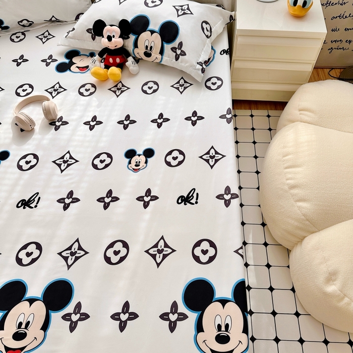 91家纺网 家纺一手货源 找家纺 （总）小叮当家纺仓储工厂店 2025新款迪士尼水洗棉床笠单品床笠床笠单件