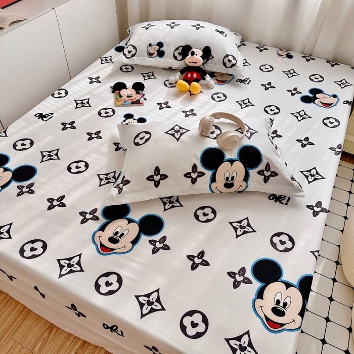 91家纺网 家纺一手货源 找家纺 （总）小叮当家纺仓储工厂店 2025新款迪士尼水洗棉床笠单品床笠床笠单件