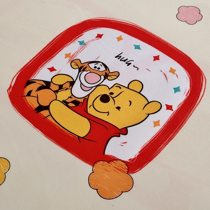 91家纺网 家纺一手货源 找家纺 小叮当家纺仓储工厂店 2025新款迪士尼水洗棉床笠单品床笠床笠单件 方块维尼