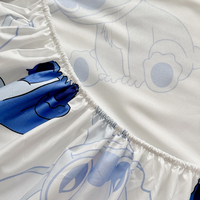 91家纺网 家纺一手货源 找家纺 小叮当家纺仓储工厂店 2025新款迪士尼水洗棉床笠单品床笠床笠单件 乖乖史迪仔