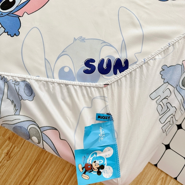 91家纺网 家纺一手货源 找家纺 小叮当家纺仓储工厂店 2025新款迪士尼水洗棉床笠单品床笠床笠单件 乖乖史迪仔