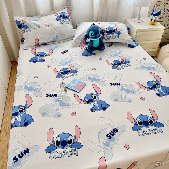 91家纺网 家纺一手货源 找家纺 小叮当家纺仓储工厂店 2025新款迪士尼水洗棉床笠单品床笠床笠单件 乖乖史迪仔