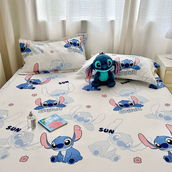 91家纺网 家纺一手货源 找家纺 小叮当家纺仓储工厂店 2025新款迪士尼水洗棉床笠单品床笠床笠单件 乖乖史迪仔