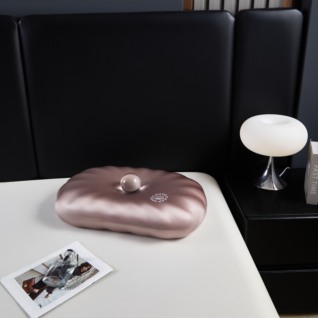 91家纺网 家纺一手货源 找家纺 芯链  2025年新款生物基贝壳枕 玫瑰金