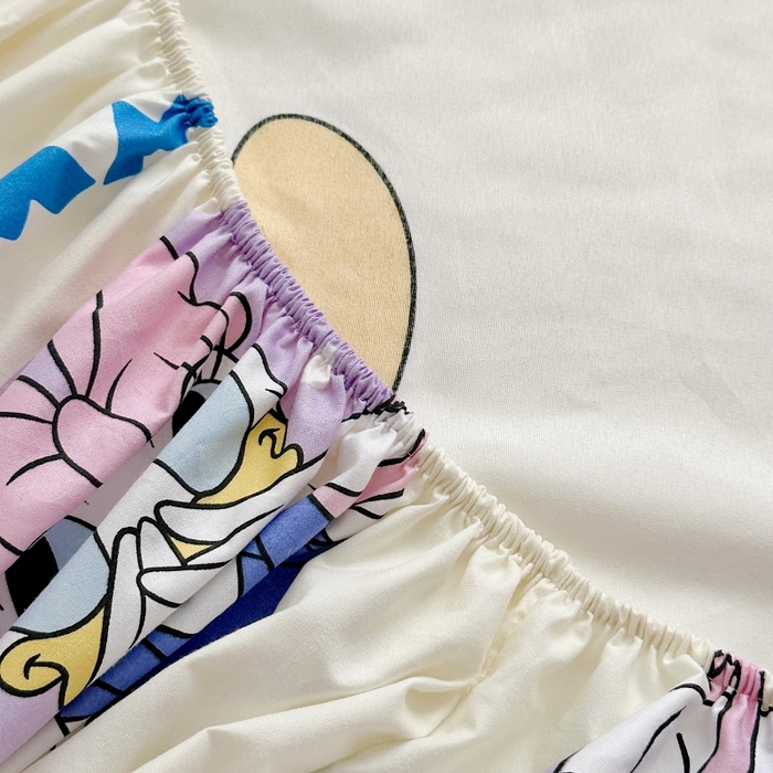 91家纺网 家纺一手货源 找家纺 小叮当家纺仓储工厂店 2025新款迪士尼水洗棉床笠单品床笠床笠单件 可爱黛西