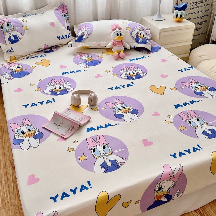 91家纺网 家纺一手货源 找家纺 小叮当家纺仓储工厂店 2025新款迪士尼水洗棉床笠单品床笠床笠单件 可爱黛西