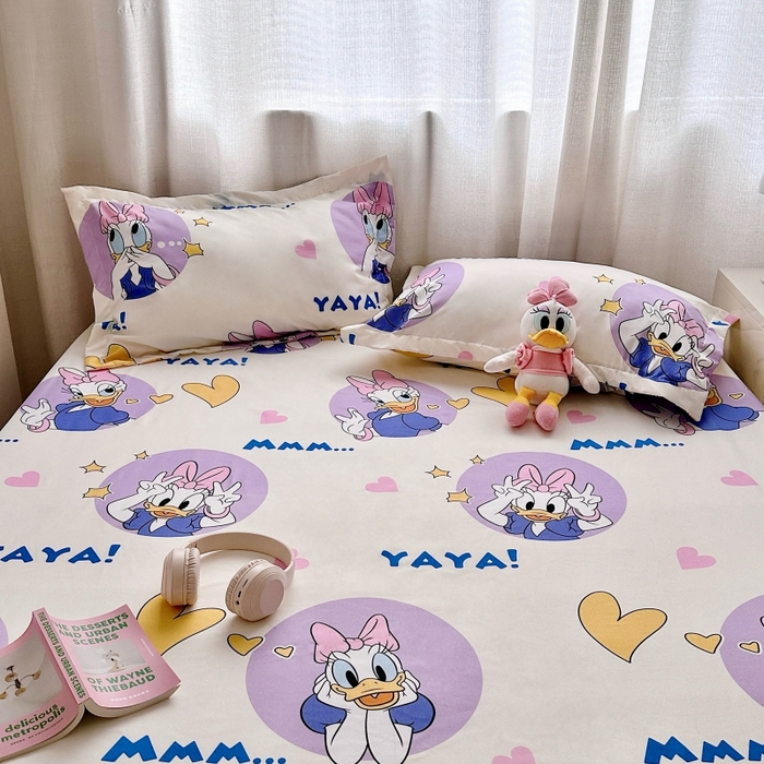 91家纺网 家纺一手货源 找家纺 小叮当家纺仓储工厂店 2025新款迪士尼水洗棉床笠单品床笠床笠单件 可爱黛西