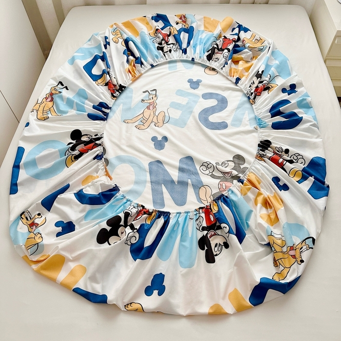 91家纺网 家纺一手货源 找家纺 小叮当家纺仓储工厂店 2025新款迪士尼水洗棉床笠单品床笠床笠单件 米老鼠