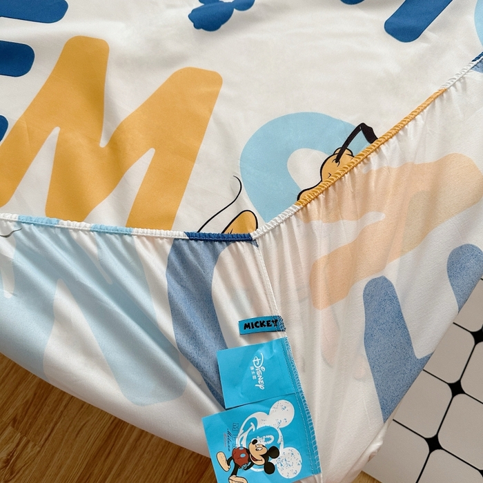 91家纺网 家纺一手货源 找家纺 小叮当家纺仓储工厂店 2025新款迪士尼水洗棉床笠单品床笠床笠单件 米老鼠