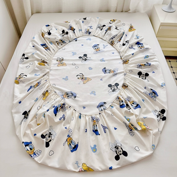 91家纺网 家纺一手货源 找家纺 小叮当家纺仓储工厂店 2025新款迪士尼水洗棉床笠单品床笠床笠单件 米奇伙伴